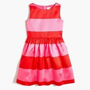 Crewcuts Red and Pink A-Line Sleeveless Dress